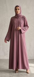 Mauve Serenity Abaya