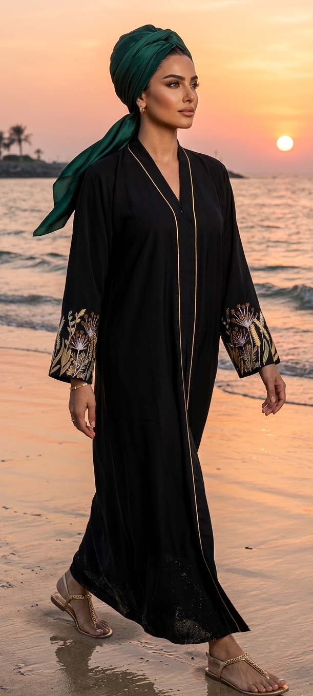 Midnight Sunset Abaya