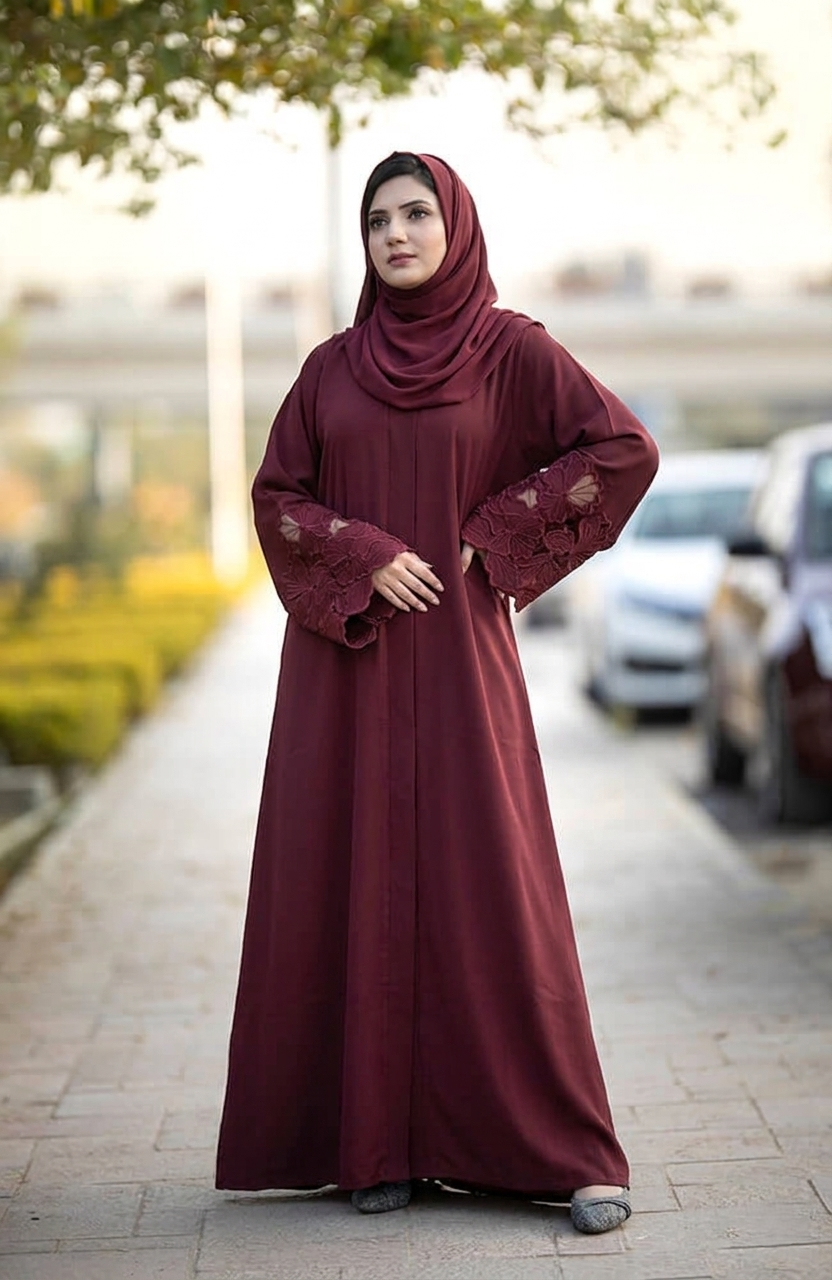 Crimson Grace Abaya