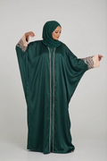 Emerald Flow Kaftan Abaya